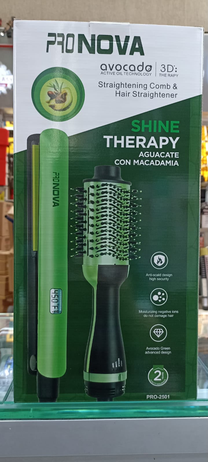 Combo Plancha Alisadory Cepillo Secador